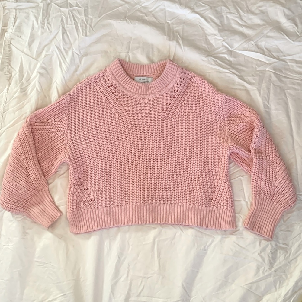 La Ligne New York Light Pink sweater 100% cotton size XS